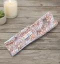Bandeau de soin skincare maquillage en gaze de coton BIO imprimé et Eponge microfibre de bambou -  Motifs au choix