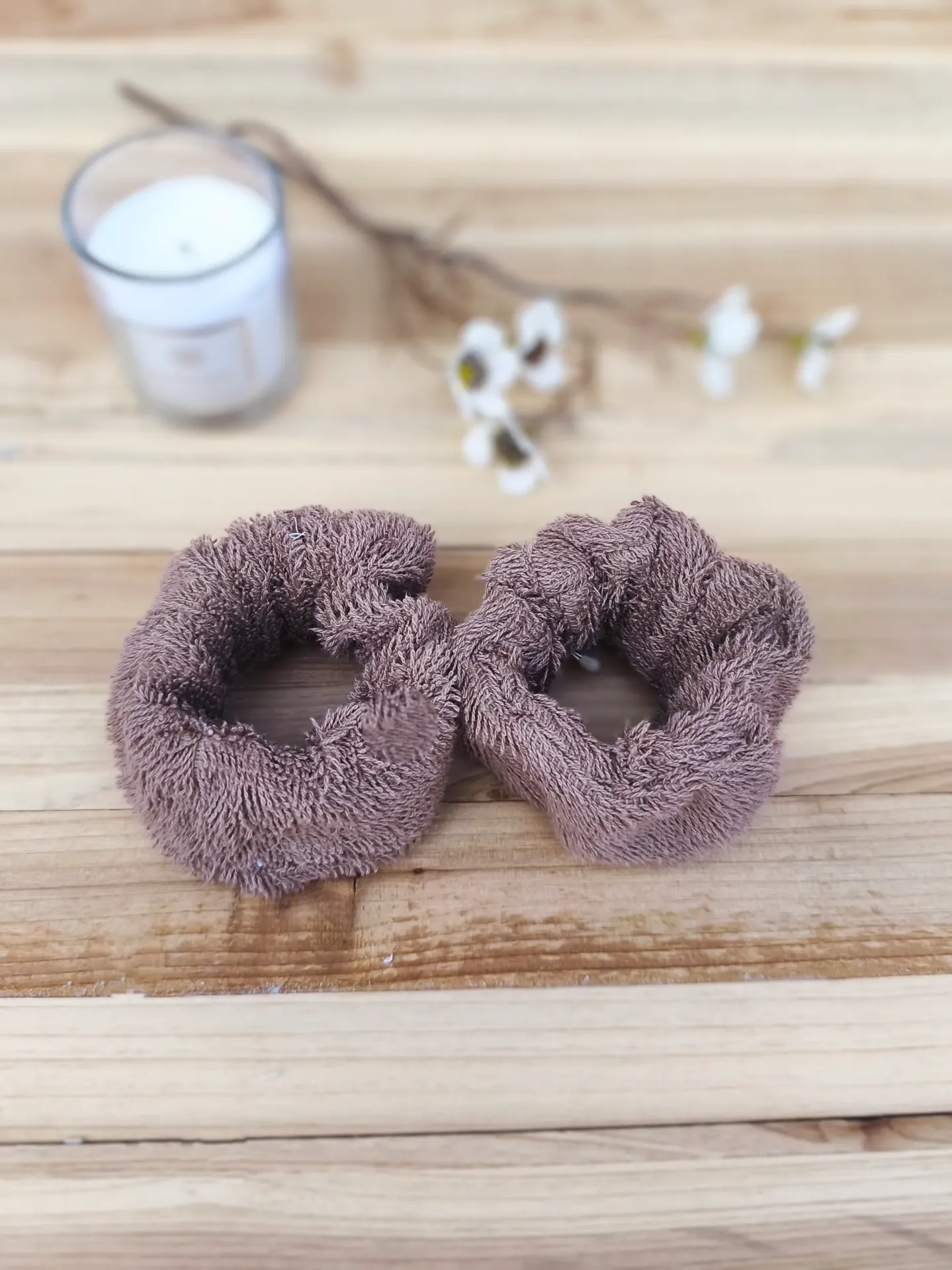 Bracelets de soin - Manchettes Skincare- lot de 2 en Eponge - routine Skincare - couleur au choix