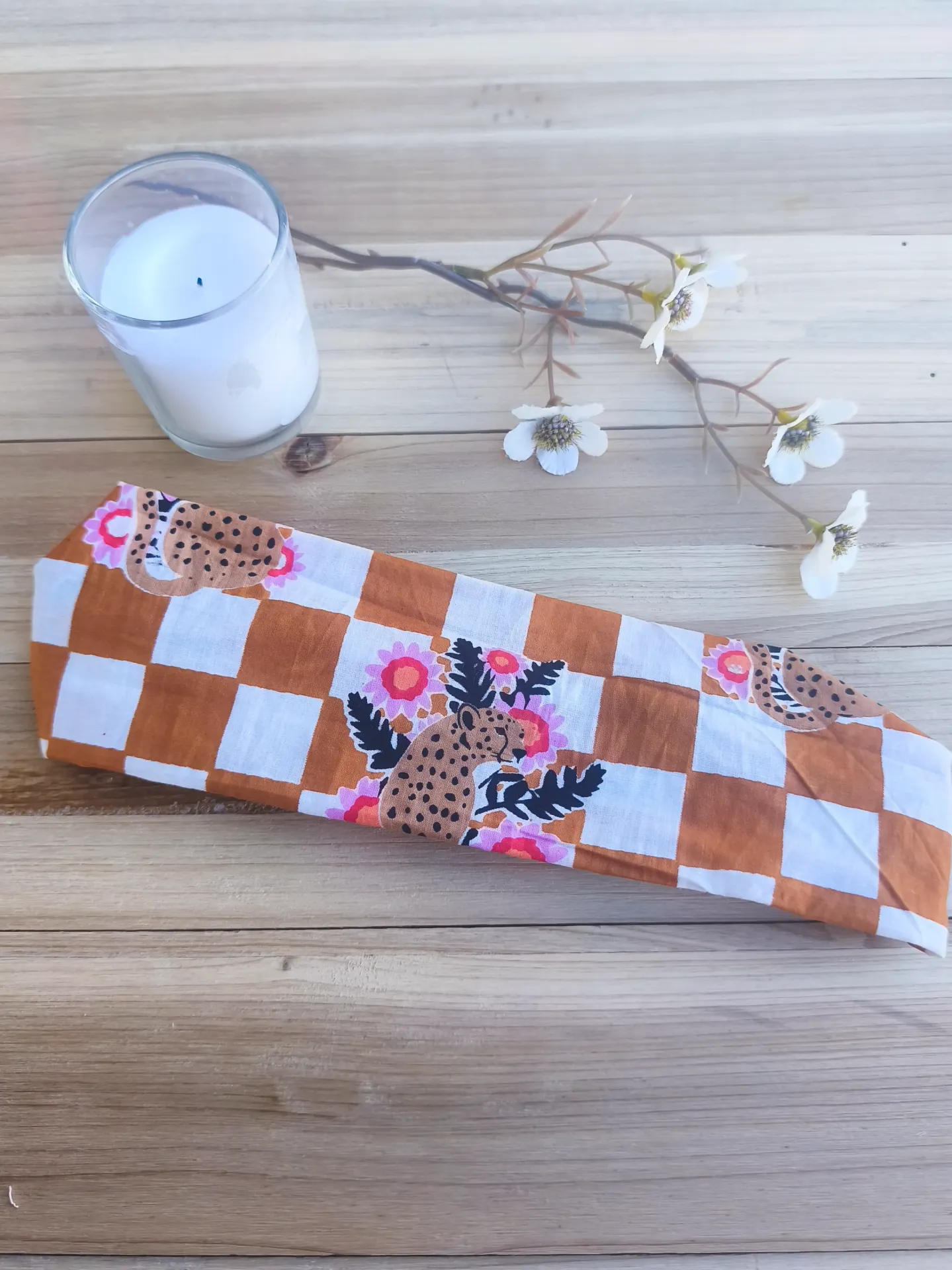 Bandeaux cheveux INDIA en coton Indien HandBlock Print - EDITION LIMITEE
