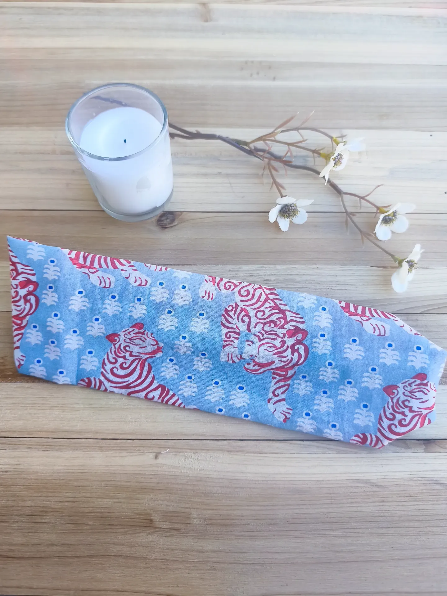 Bandeaux cheveux INDIA en coton Indien HandBlock Print - EDITION LIMITEE