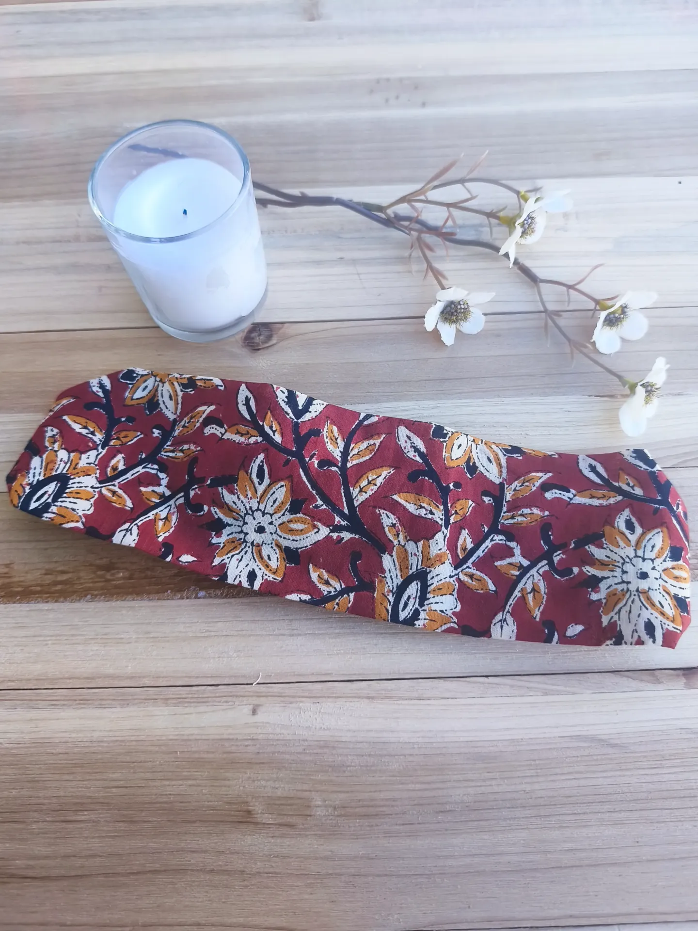 Bandeaux cheveux INDIA en coton Indien HandBlock Print - EDITION LIMITEE