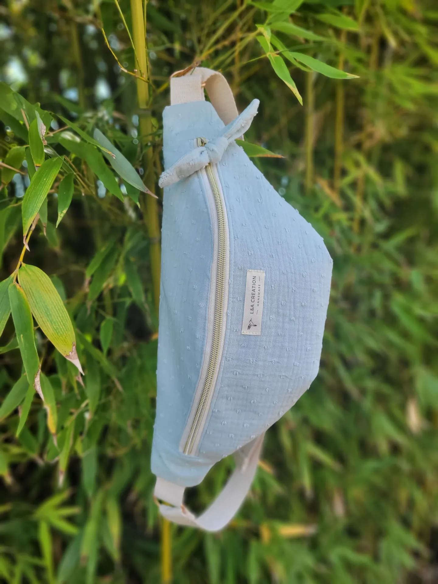 Sac Banane en coton plumetis