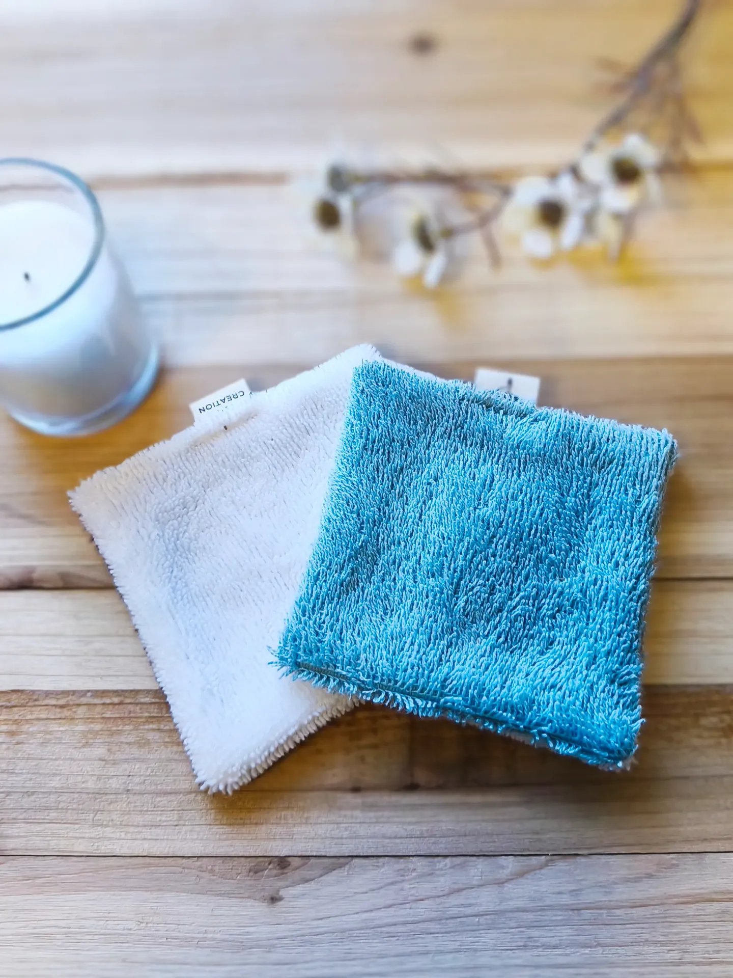 Reusable Makeup Remover Pads - Terry & Organic Bamboo - Double-Sided