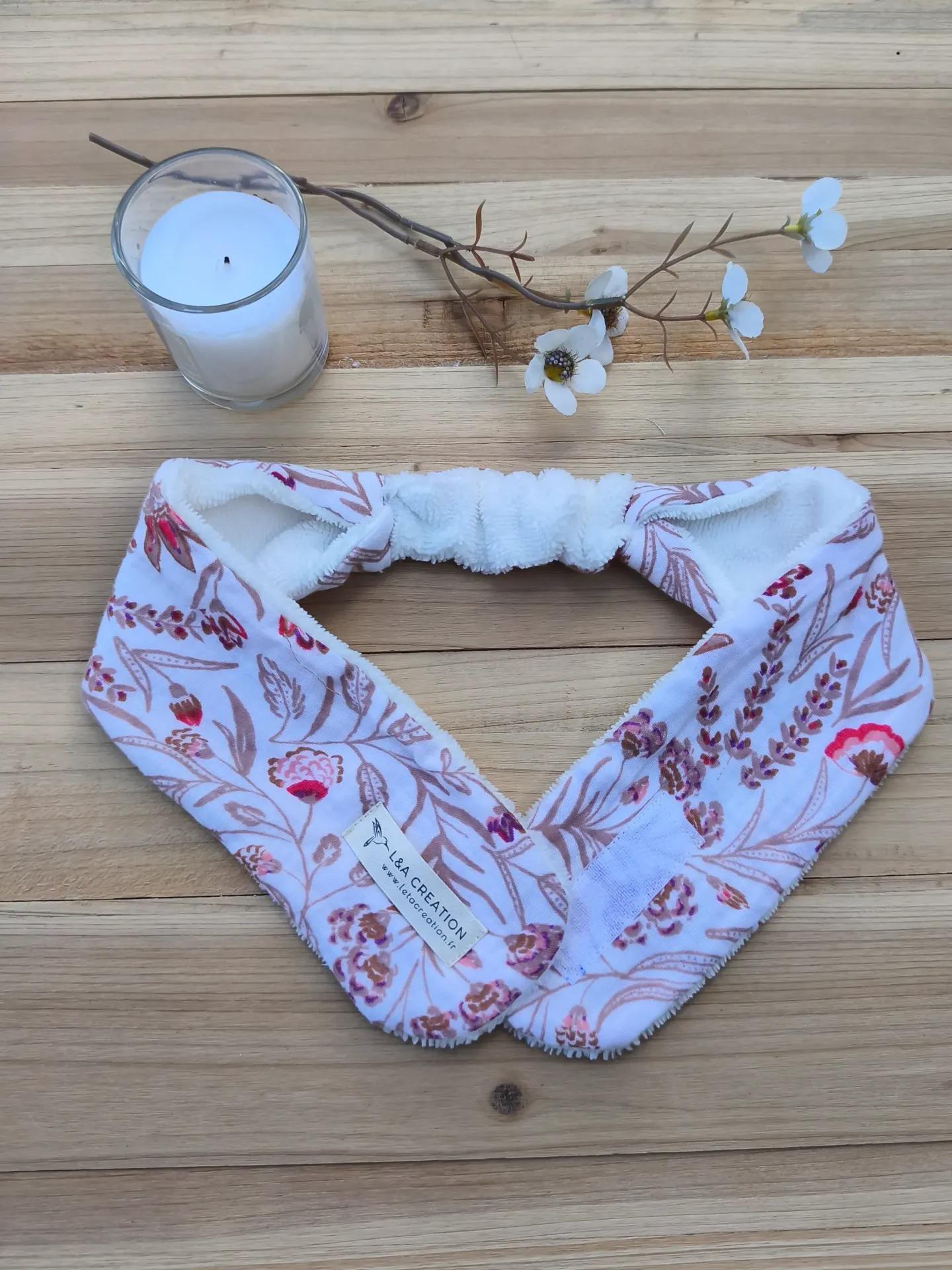 Bandeau de Soin Démaquillage SKINCARE Réglable - Gaze de Coton Bio & Bambou (Motifs au Choix)