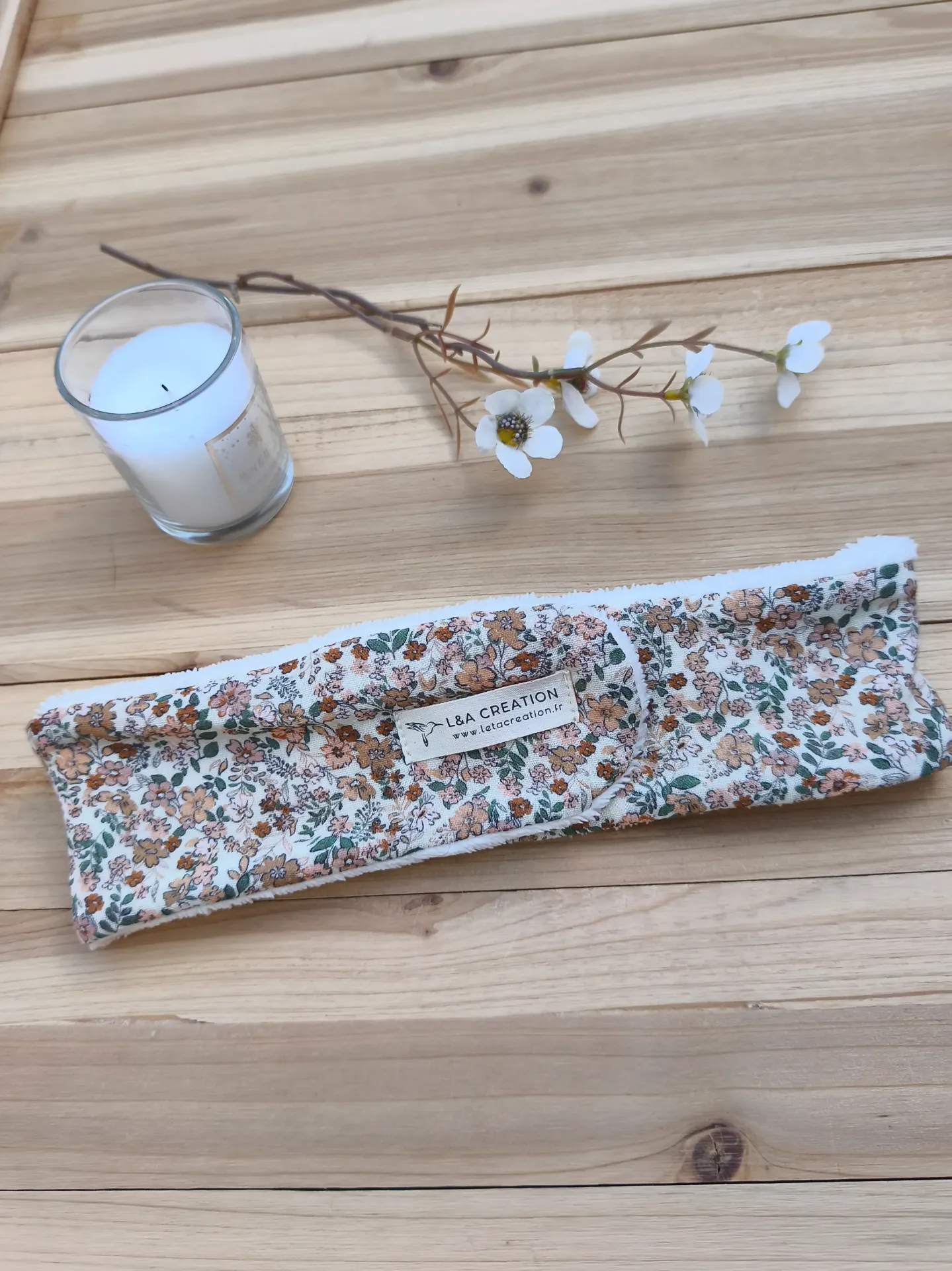Bandeau de Soin Démaquillage SKINCARE Réglable - Gaze de Coton Bio & Bambou (Motifs au Choix)