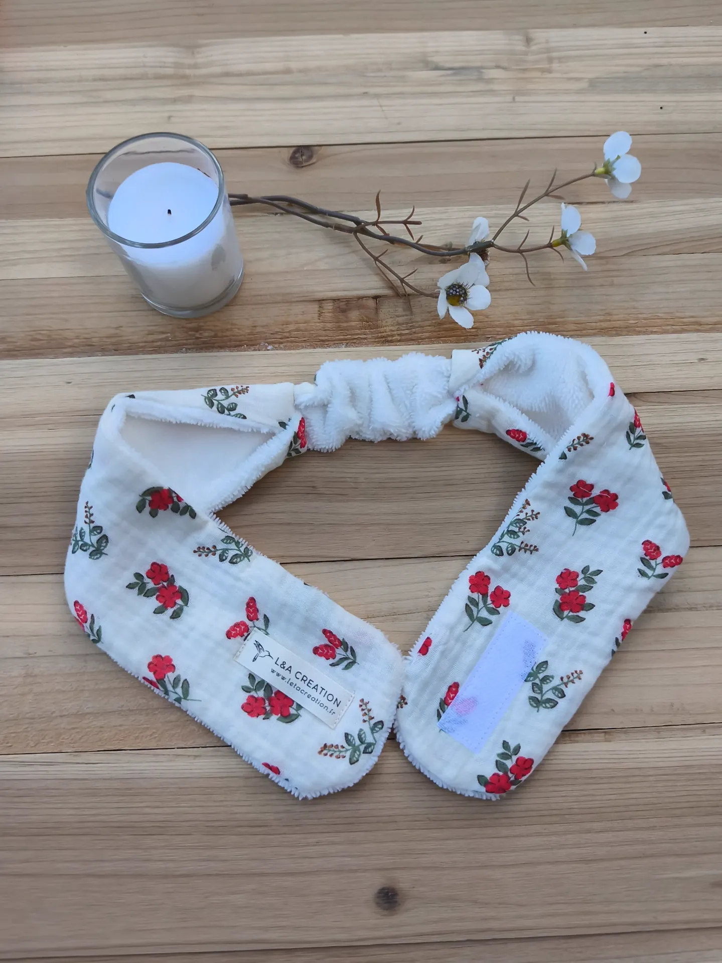 Bandeau de Soin Démaquillage SKINCARE Réglable - Gaze de Coton Bio & Bambou (Motifs au Choix)