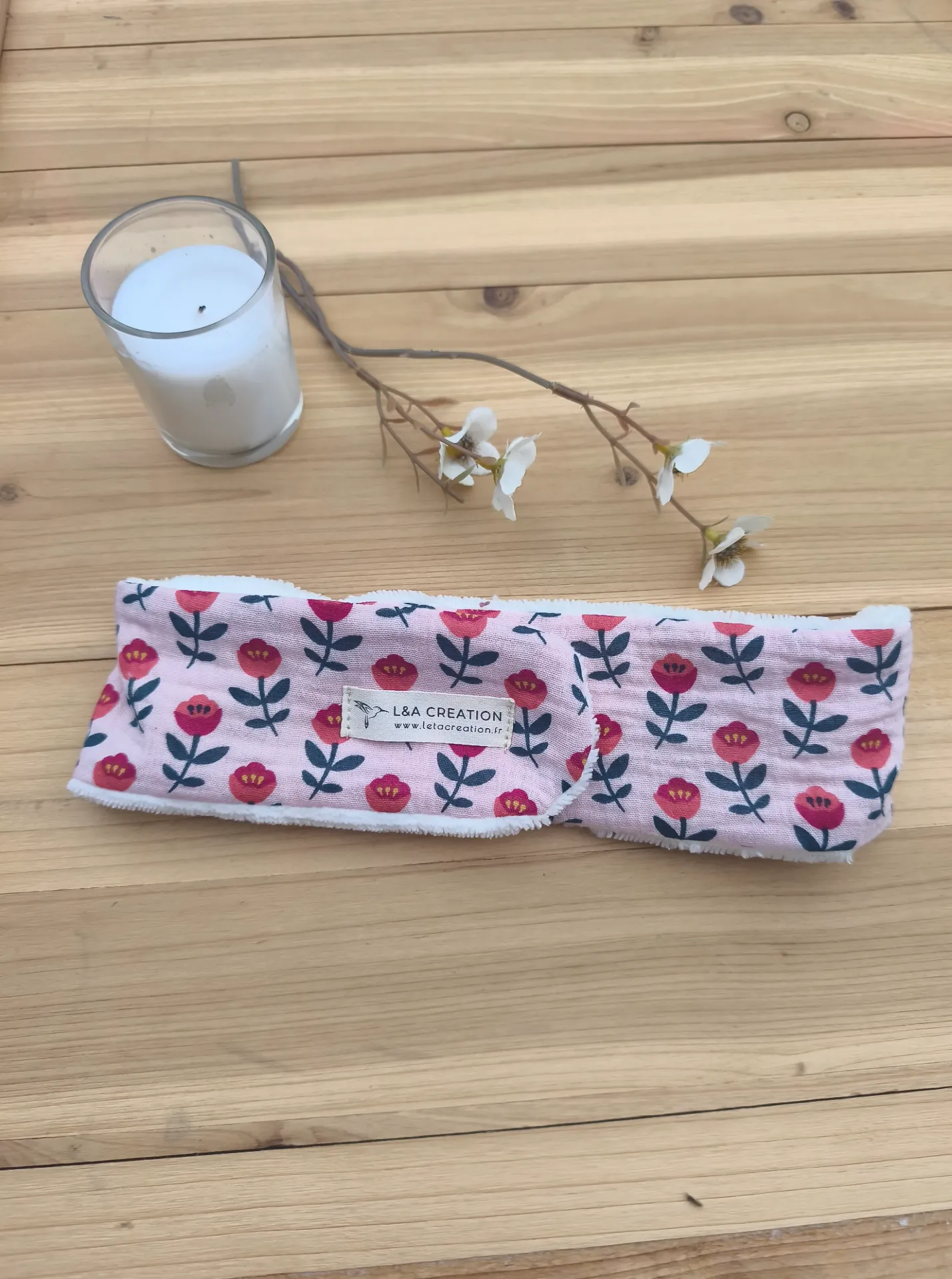 Bandeau de Soin Démaquillage SKINCARE Réglable - Gaze de Coton Bio & Bambou (Motifs au Choix)