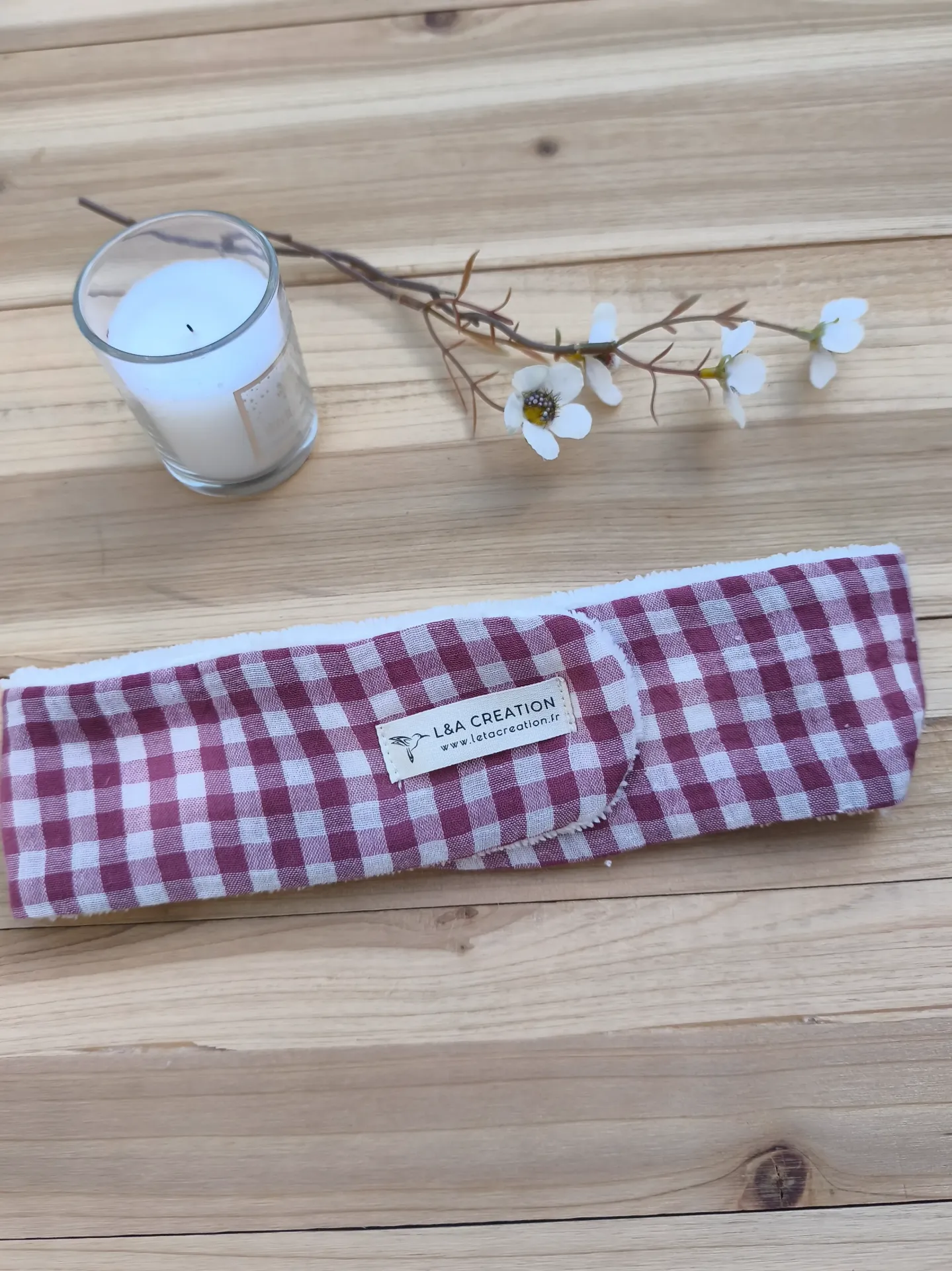 Bandeau de Soin Démaquillage SKINCARE Réglable - Gaze de Coton Bio & Bambou (Motifs au Choix)