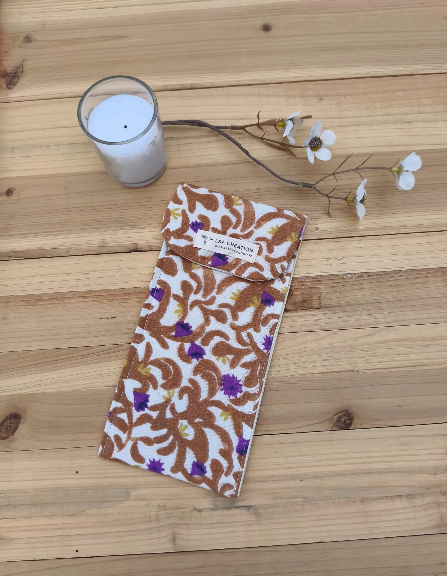 Toothbrush and Toothpaste Case - Organic Cotton Gauze (Choice of Patterns)