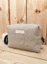Waterproof Washed Linen Toiletry Bag - Choice of Colour