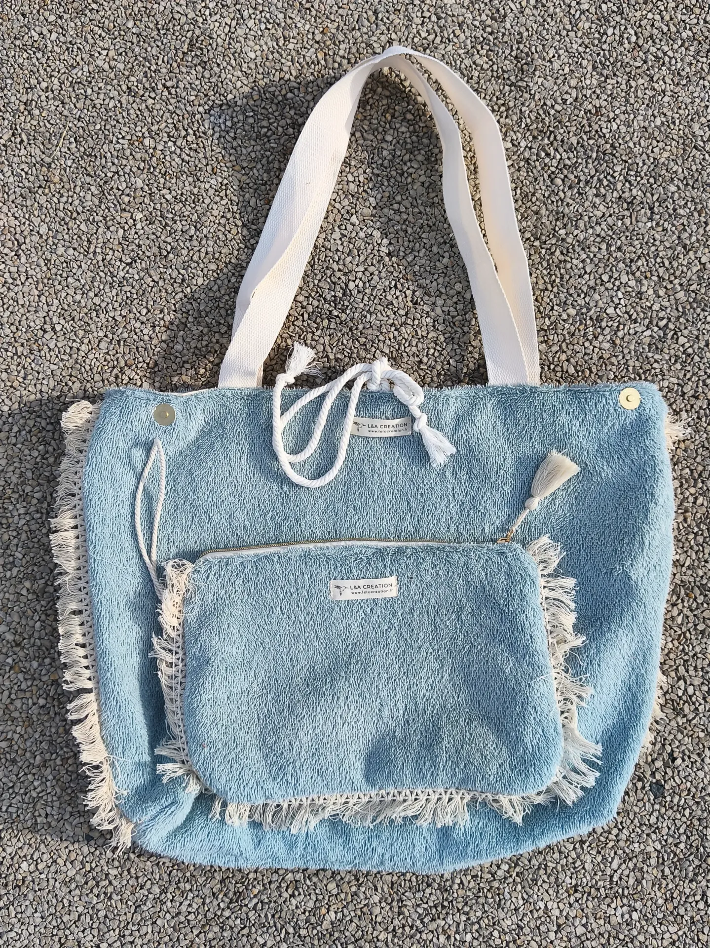 Sac de Plage Éponge Bohème - Réversible et Imperméable
