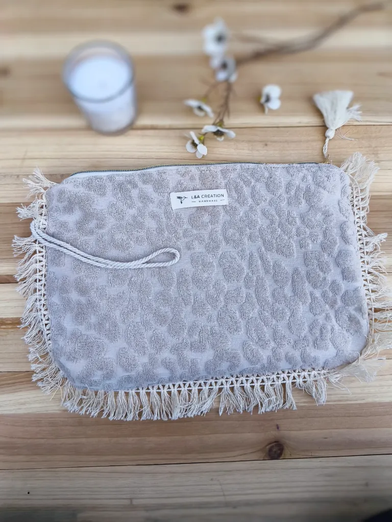 Waterproof Terry Swimsuit Pouch - Boho Style