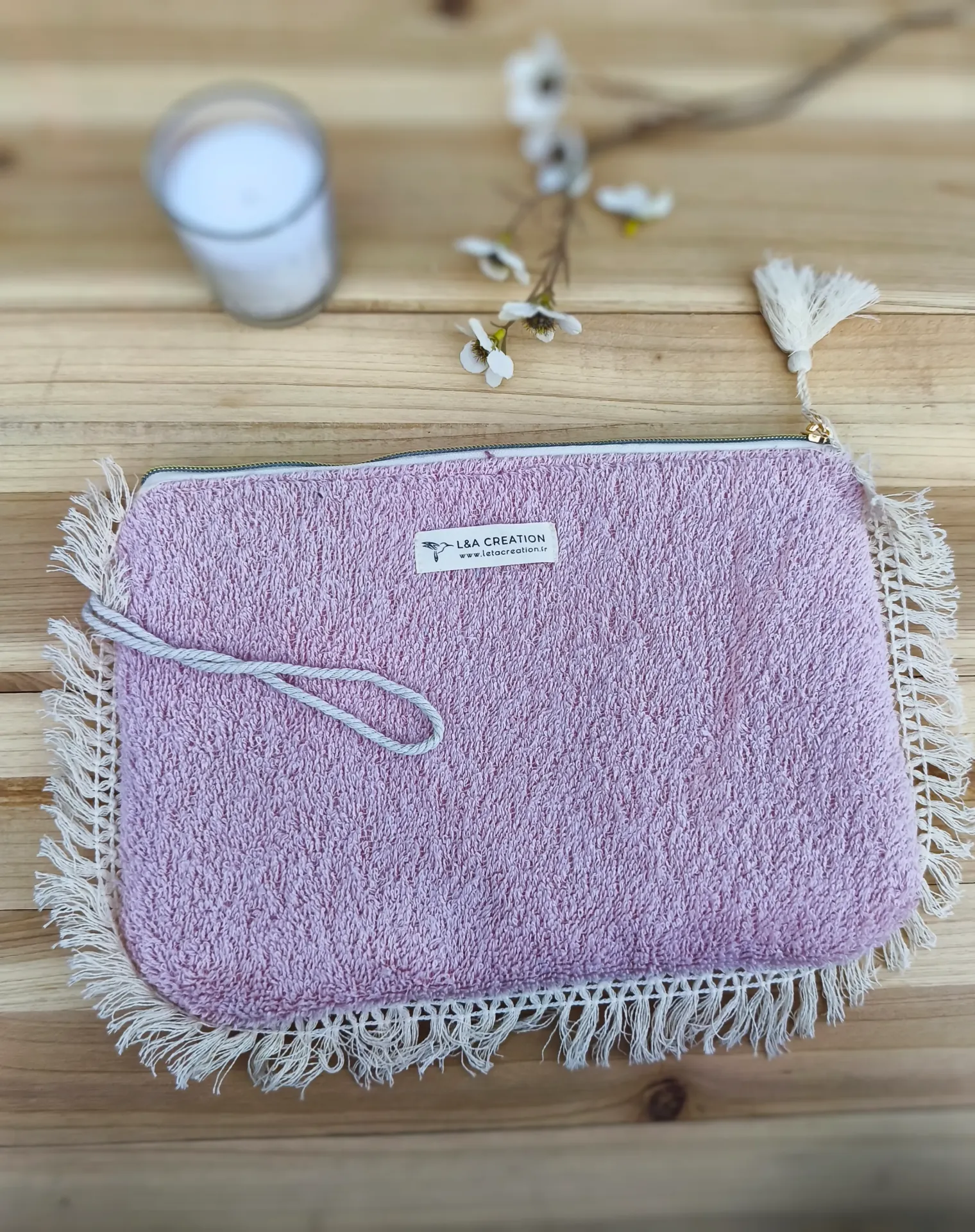 Waterproof Terry Swimsuit Pouch - Boho Style