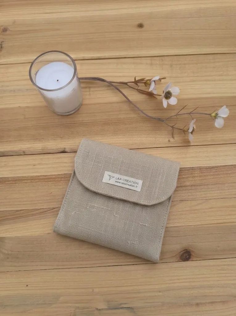 Etui à savon imperméable - Couleur au choix en lin