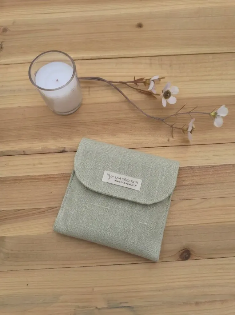 Etui à savon imperméable - Couleur au choix en lin