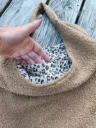 Sac Hobo Bouclette Cocooning & Gaze de Coton Bio (Écru, Camel, Lagon, Kaki)