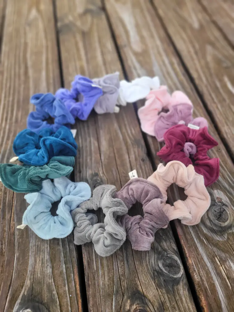 Chouchous en Velours jersey ultra doux (Ecru)