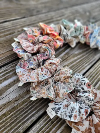 Chouchou en gaze de coton BIO imprimé 