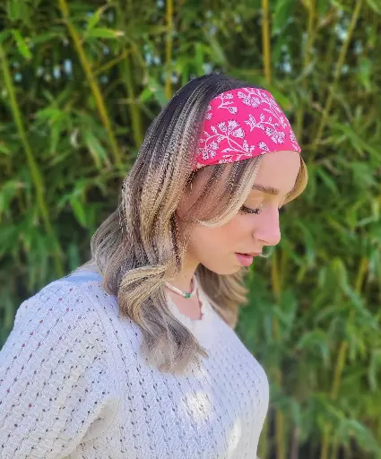 Bandeau cheveux en gaze de coton BIO imprimé - plusieurs motifs au choix