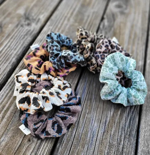 Chouchou en gaze de coton BIO imprimé Léopard