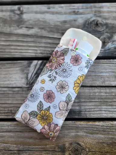 Etui de voyage pour brosse à dents et dentifrice  - coton BIO Double gaze - 34 imprimés au choix