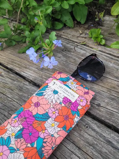 Etui à lunettes - coton imprimé au choix